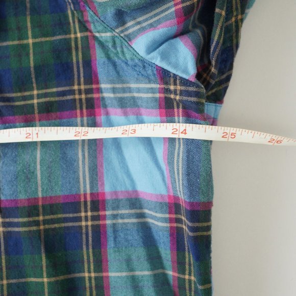 Polo Ralph Lauren Whitfield Elbow Patch Shirt Classic Fit Plaid Blue Men Sz XL - Picture 14 of 14